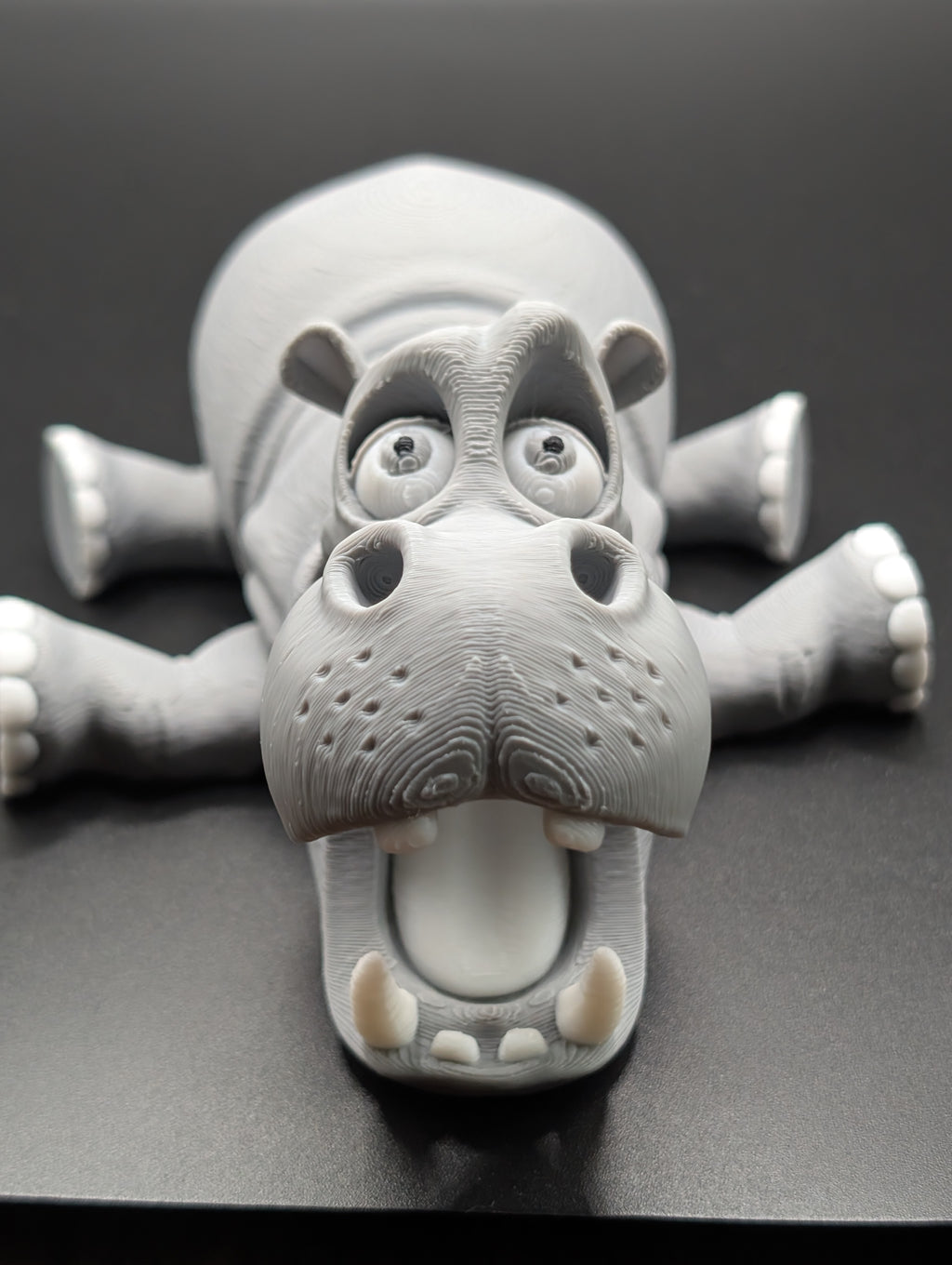 Large Articulated 3D Printed Hippo