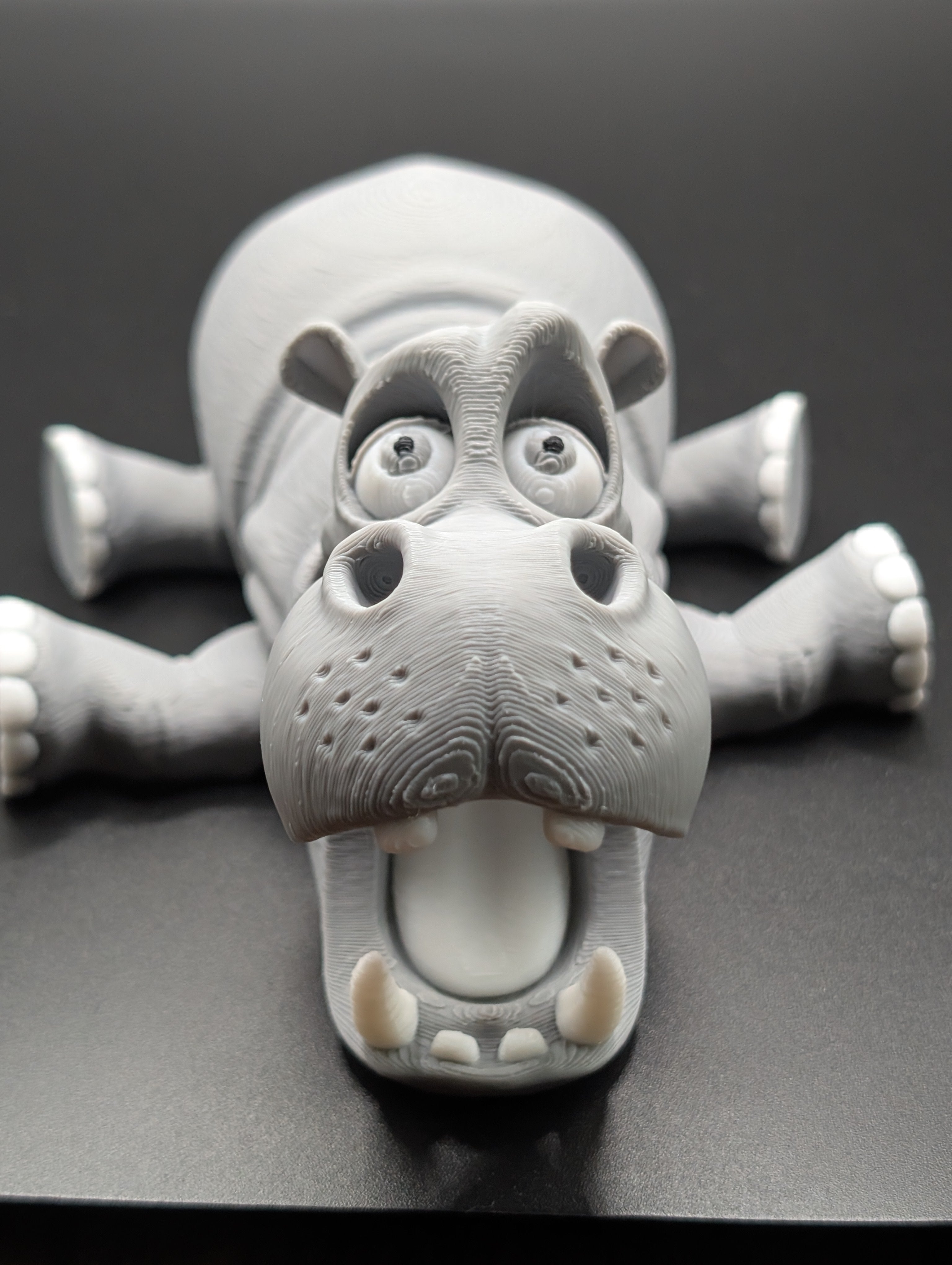 Large Articulated 3D Printed Hippo