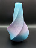 Twisted Blue &amp; Purple 3D Printed Vase