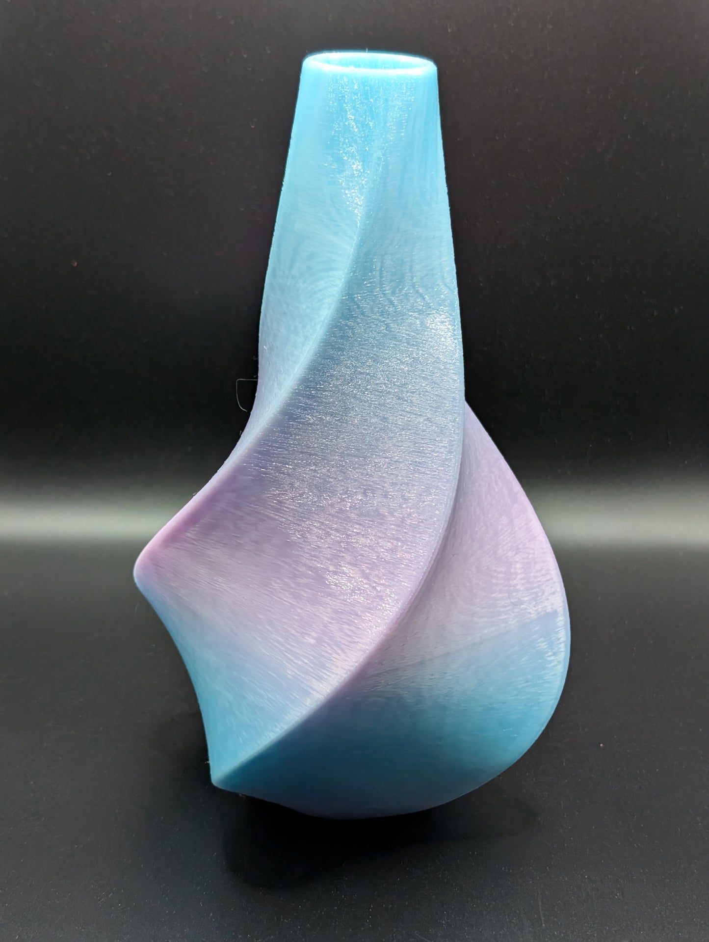 Sprial Vase Blue and Purple