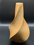 Twisted Gold 3D Printed Vase