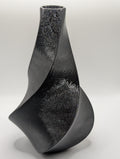 Twisted 3D Printed Vase – Black