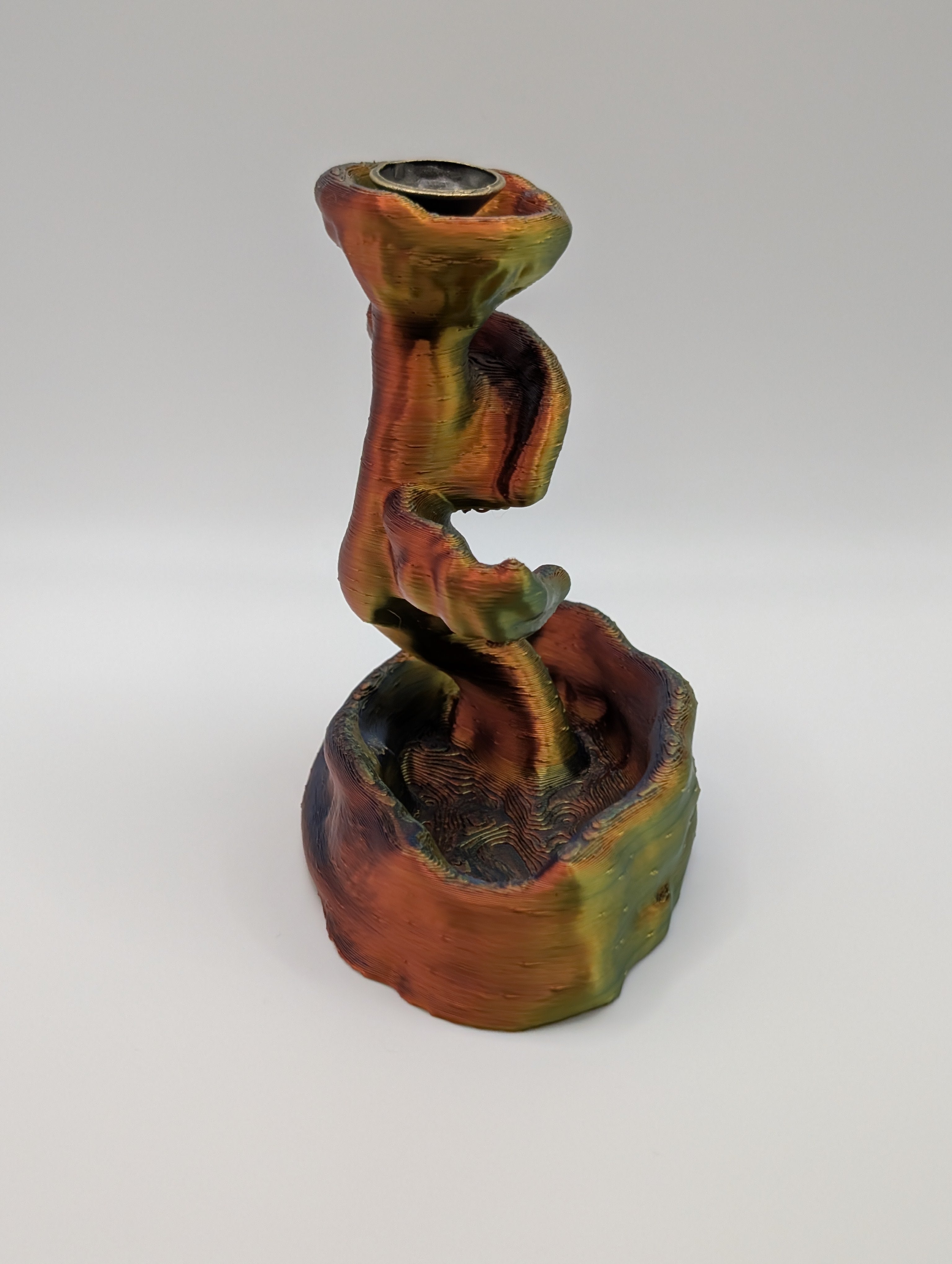 3D Printed Backflow Incense Burner – Waterfall Smoke Effect