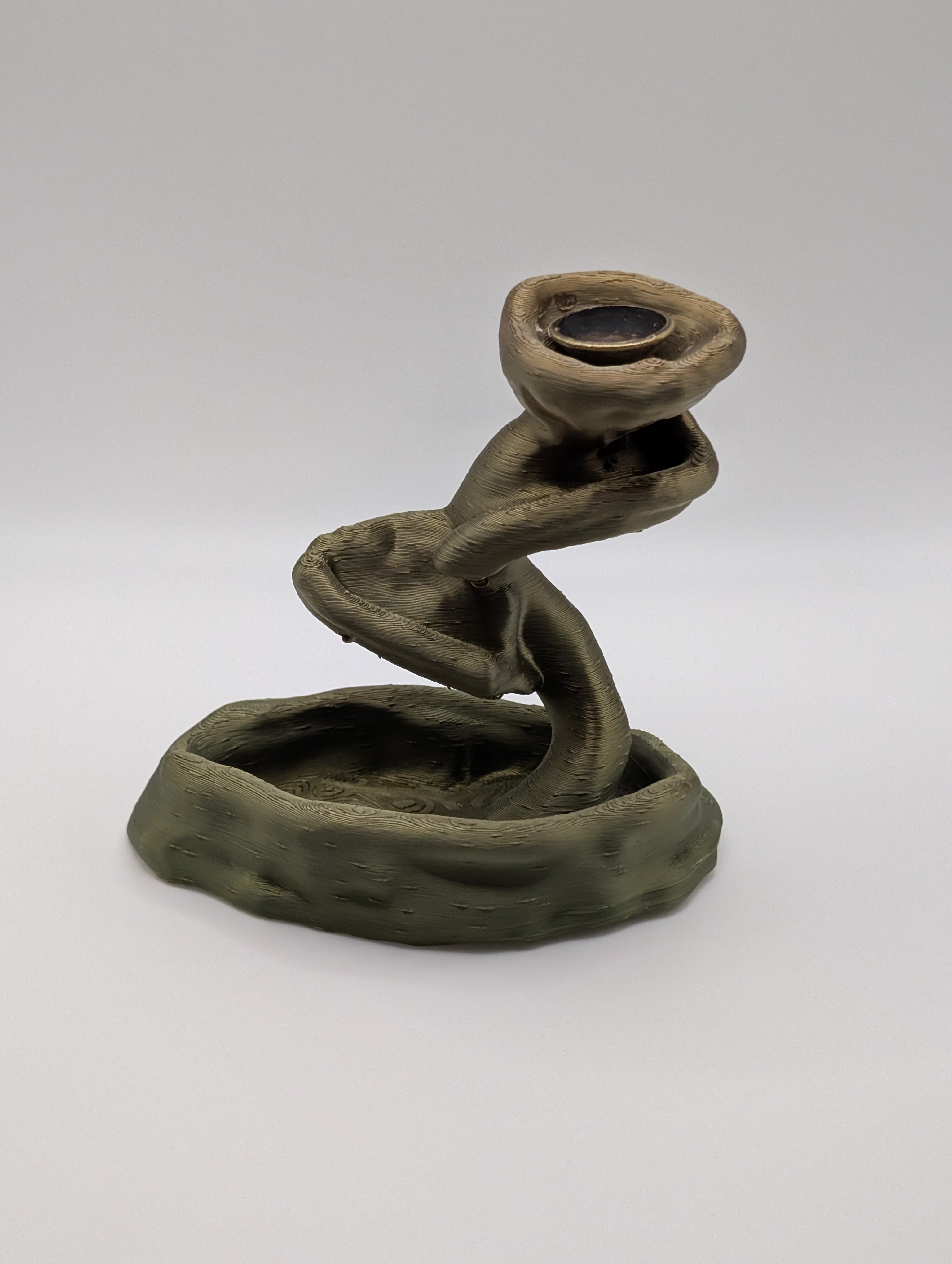 3D Printed Backflow Incense Burner – Waterfall Smoke Effect