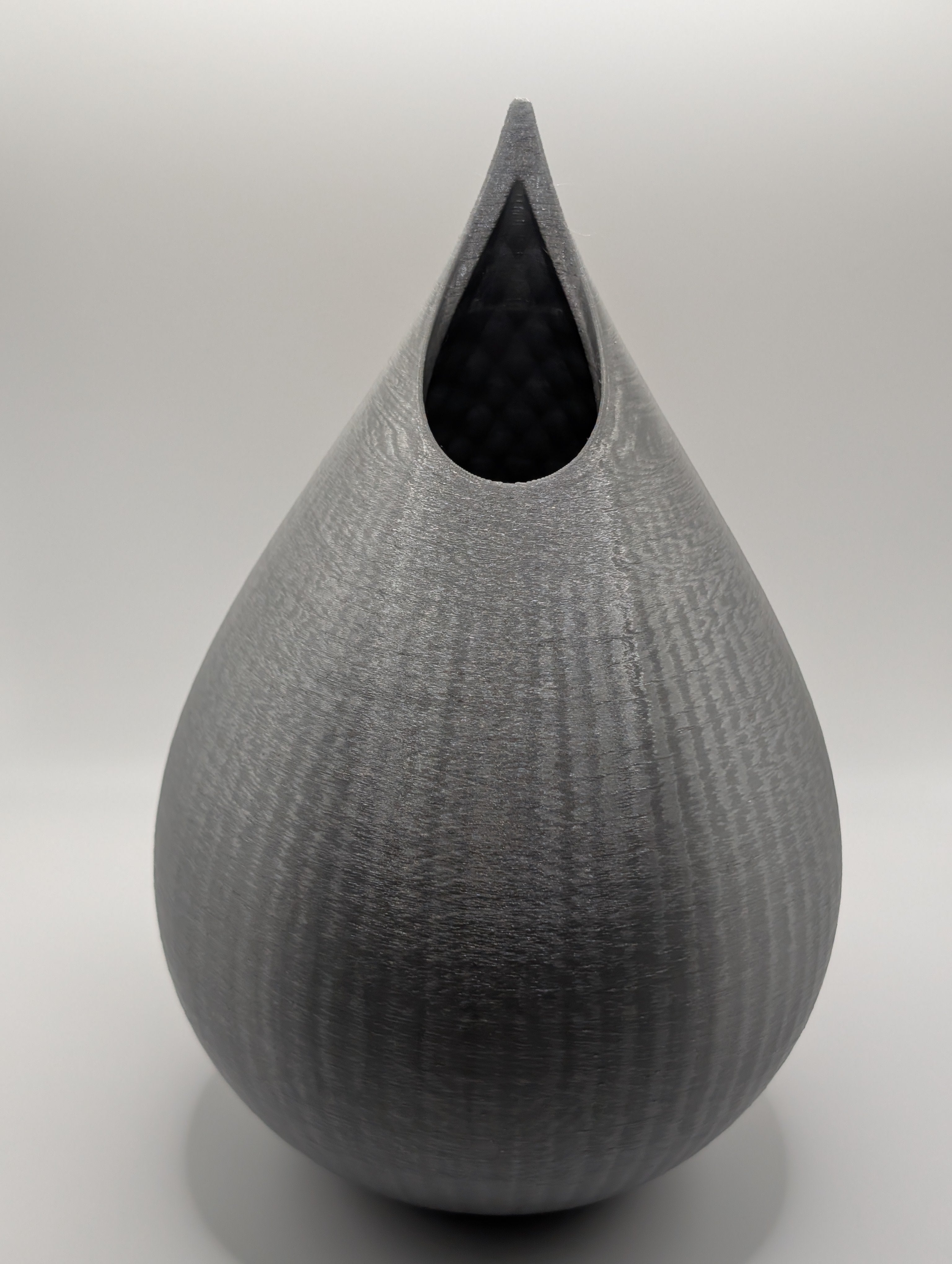 Black 3D Printed Vase