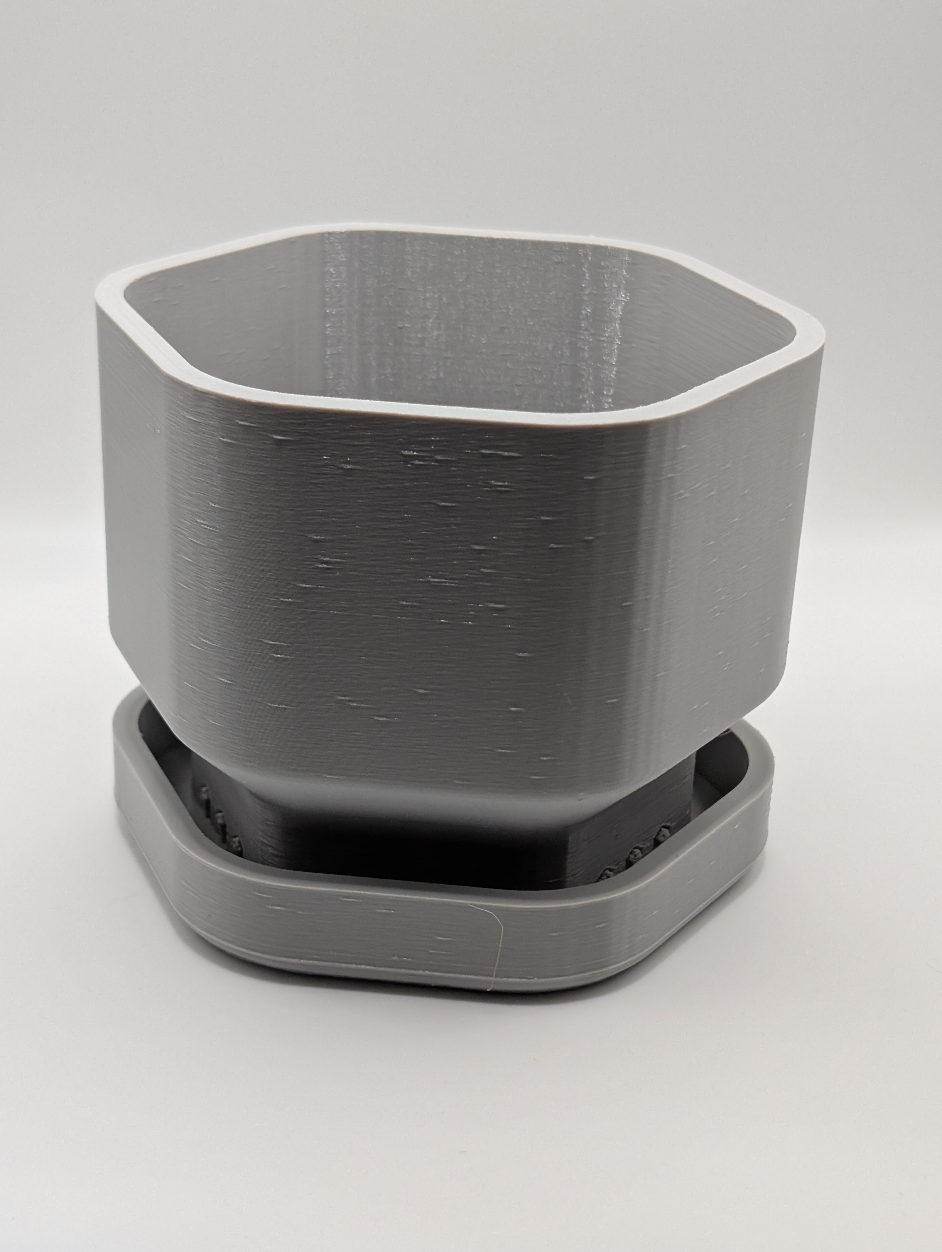 Personalized 3D Printed Hexagon Planter