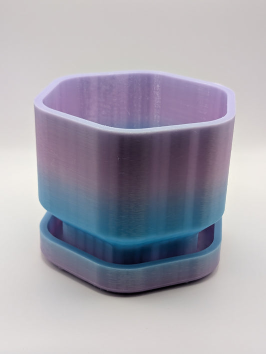 Purple and Blue Planter