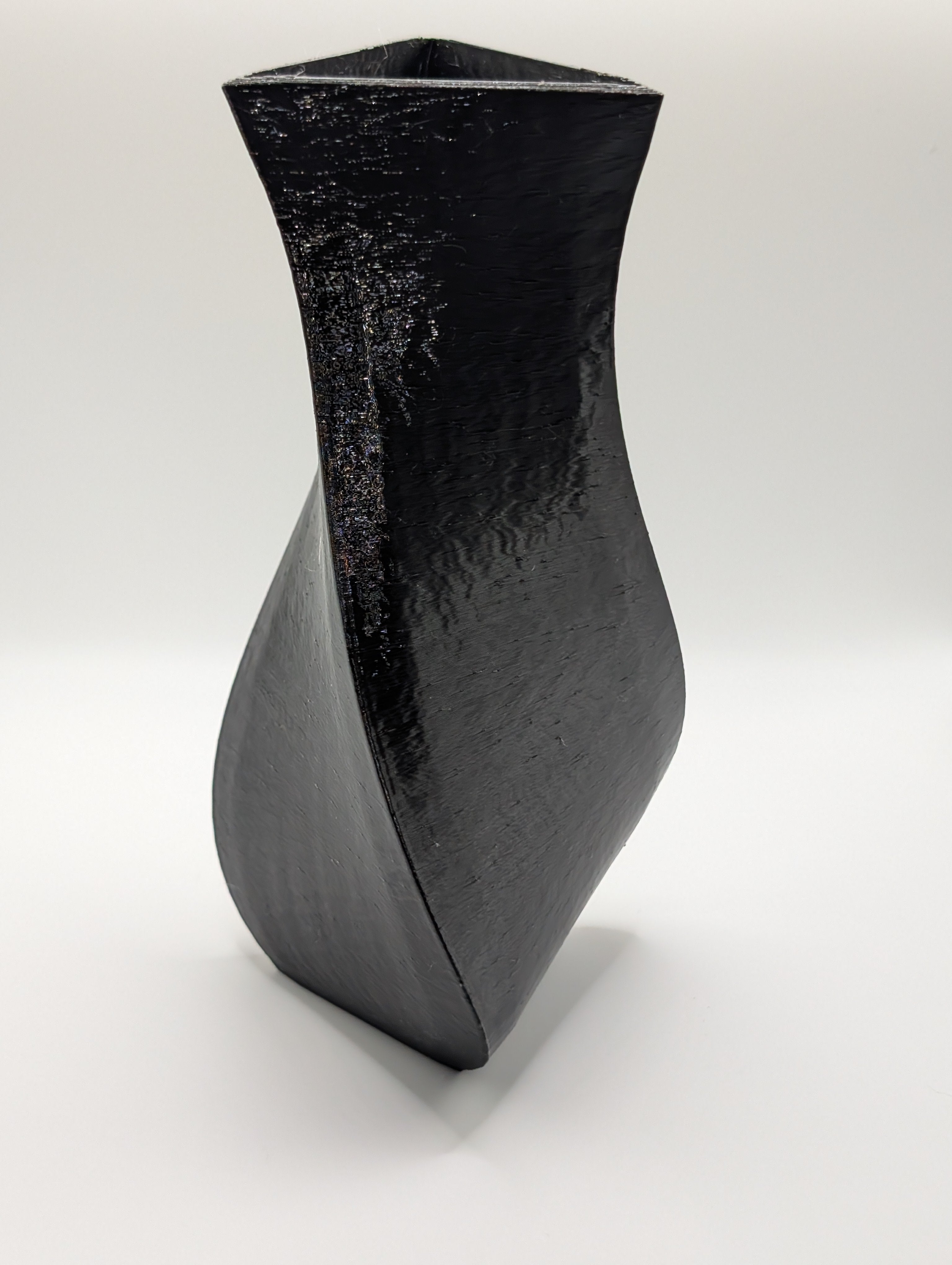 3D Printed Black Decorative Vase