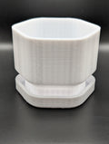 White Hexagon 3D Printed Planter