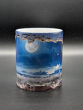 12 oz Ceramic Mug – Moonlight 3D Design