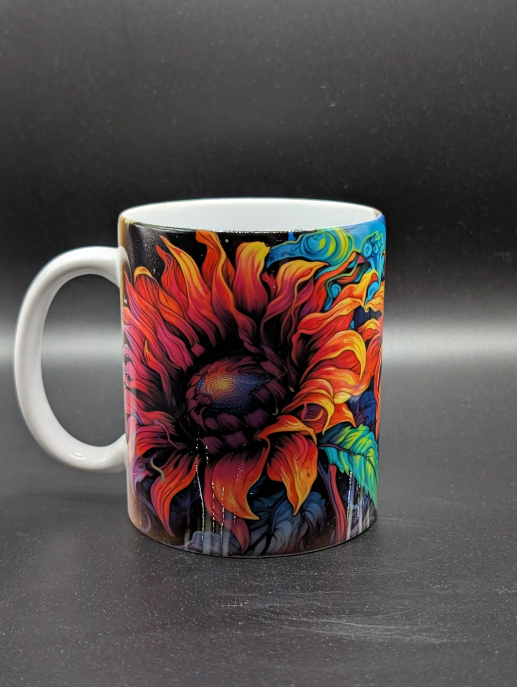12 oz Ceramic Sunflower Mug