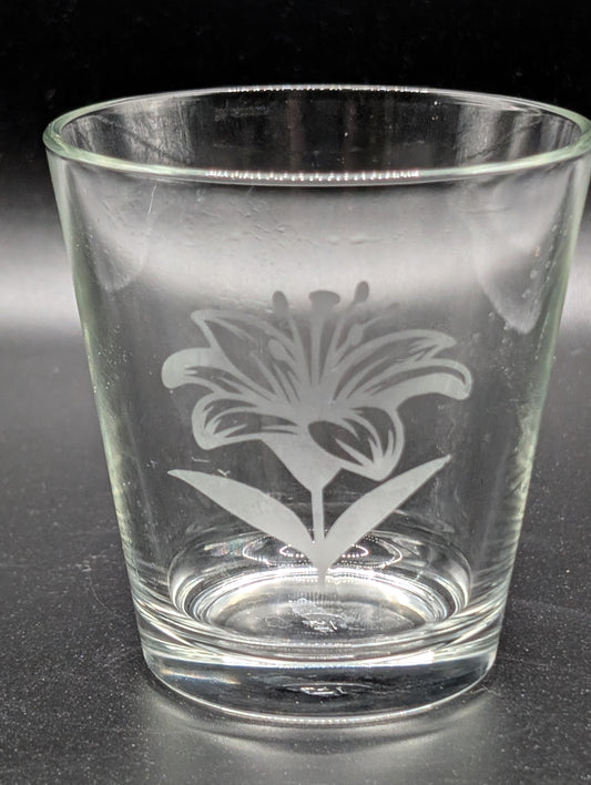 Etched Shot Glass