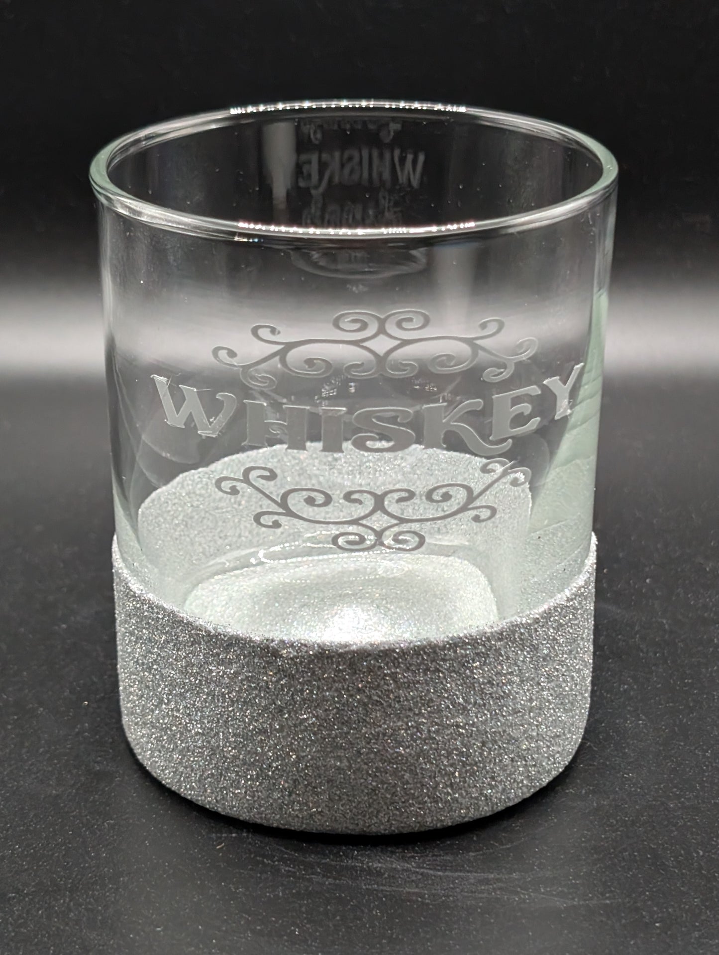 Whiskey Glass Glitter