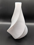 3D Printed Twisted Vase – White