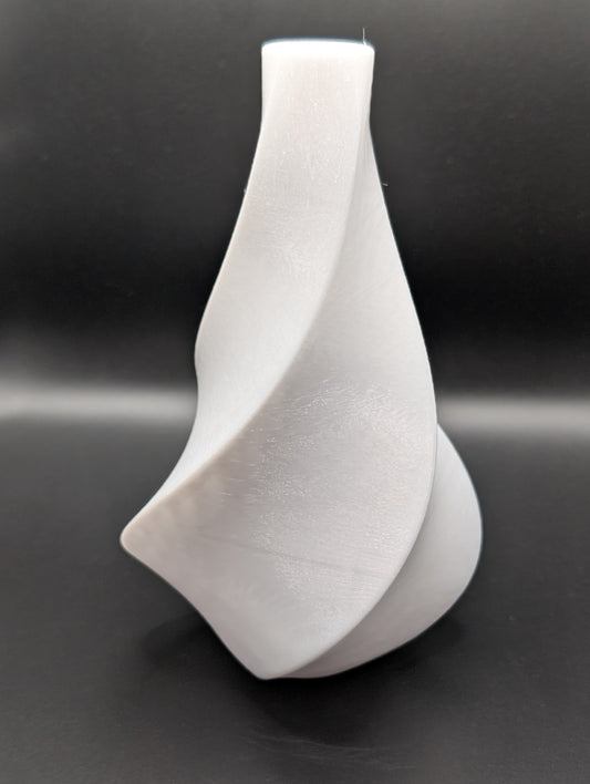 Sprial Vase White