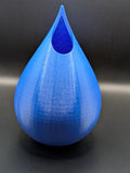 Blue 3D Printed Decorative Vase