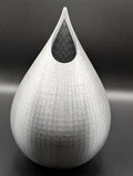 Silver Decorative Vase – 3D Printed Design