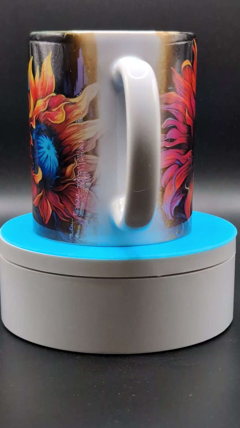 12oz Ceramic Mug 3d sunflower design