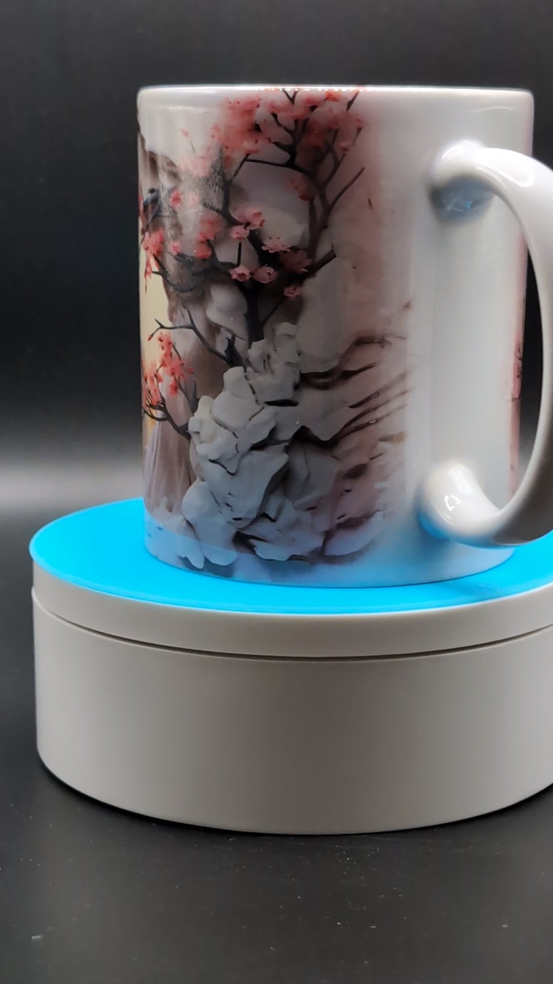 12 oz Ceramic Mug – 3D Nature Scene Design
