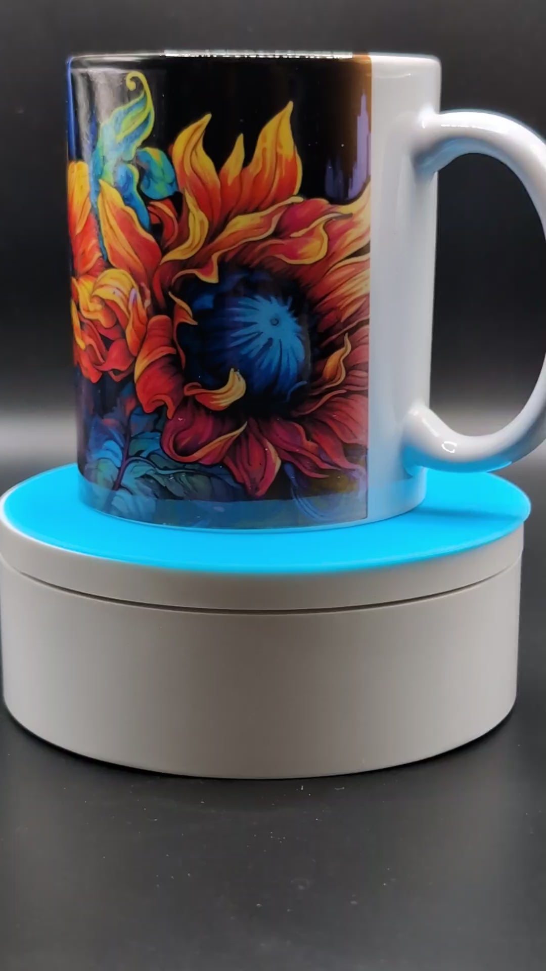 12 oz Ceramic Sunflower Mug